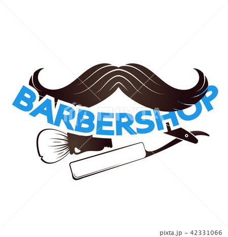 Mustache for barbeshop symbol 42331066