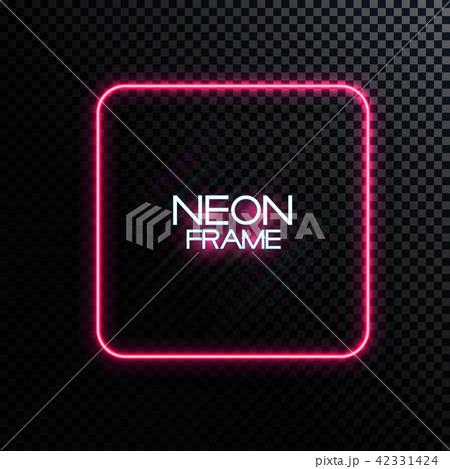 Abstract Neon Frame Template on Dark Background Vector Illustration 42331424