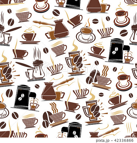 180+ Takeaway Coffee Cups Seamless Pattern Background Stock