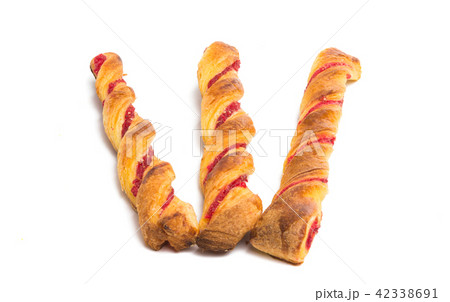 puff with jam isolated puff with jam isolated 42338691