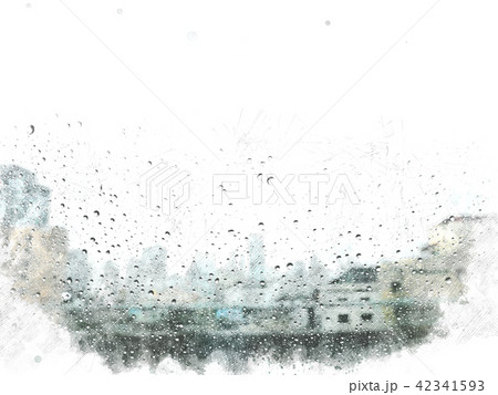 Abstract building watercolor painting background Abstract building watercolor painting background 42341593