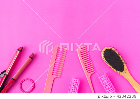 Comb on a Pink background 42342239