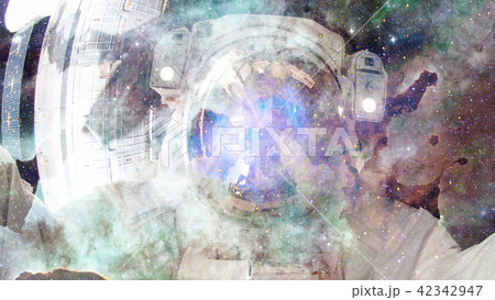 Astronaut in outer space. 42342947