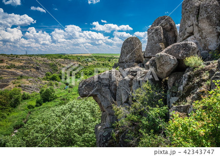 canyon Aktovo and Devil Valley in Ukraine canyon Aktovo and Devil Valley in Ukraine 42343747