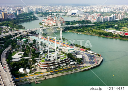 Aerial view of Singapore city Aerial view of Singapore city 42344485
