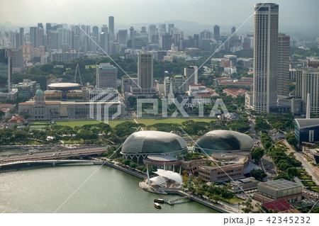 Aerial view of Singapore city Aerial view of Singapore city 42345232