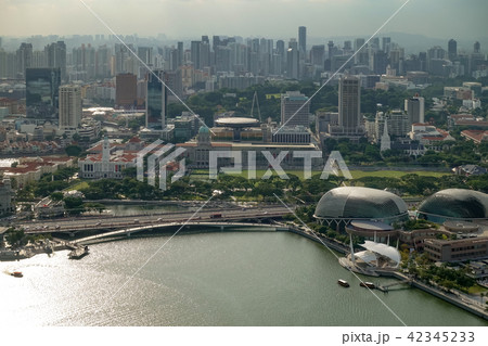 Aerial view of Singapore city Aerial view of Singapore city 42345233