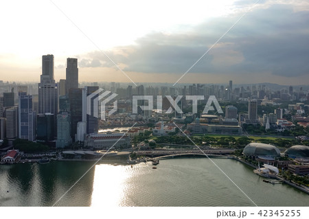 Aerial view of Singapore city Aerial view of Singapore city 42345255