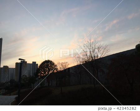 夕焼け 夜景 夕暮れ 42345282