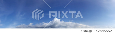 Vibrant color panoramic sky with cloud. 42345552