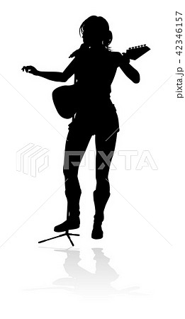 Musician Guitarist Silhouette 42346157
