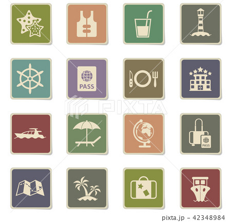 cruise icon set cruise icon set 42348984