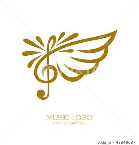 Music logo. Christian symbols. 42349637