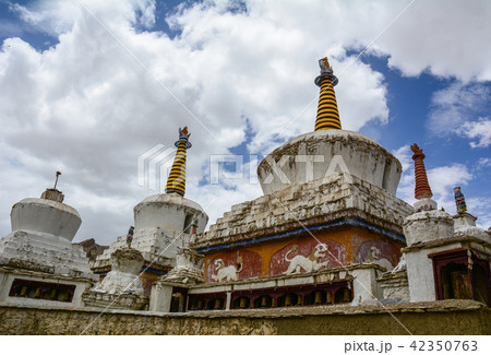 Ancient Tibetan temple on mountain Ancient Tibetan temple on mountain 42350763