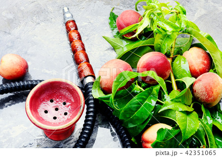 Oriental shisha with peach Oriental shisha with peach 42351065