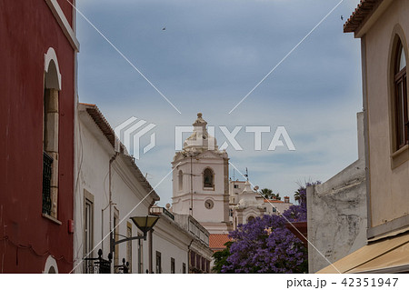 Street and Saint Antonio Church, Lagos, Portugal 42351947