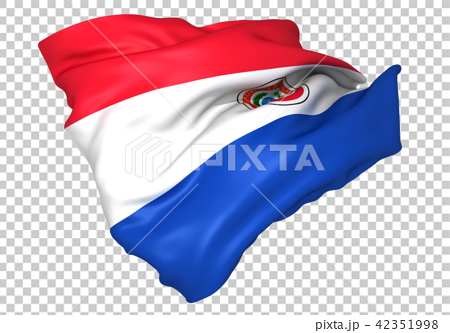 パラグアイ国旗のイラスト素材