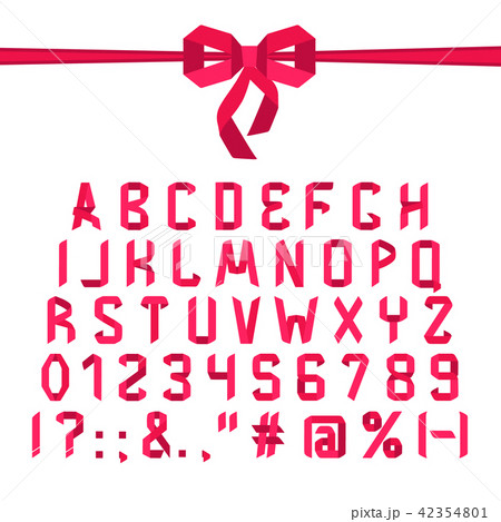 Origami font alphabet Origami font alphabet 42354801