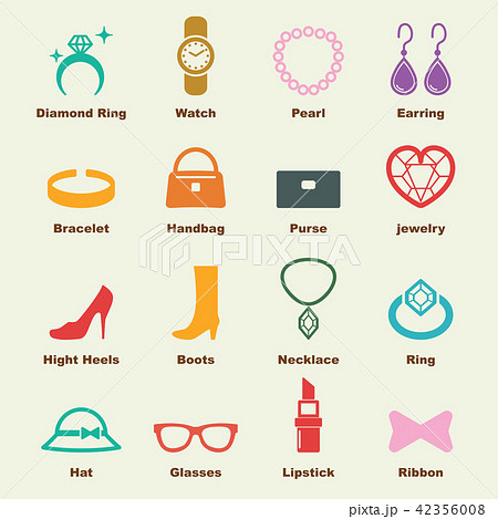 accessories elements, vector infographic icons 42356008