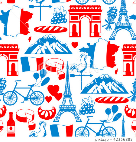 France seamless pattern. 42356885