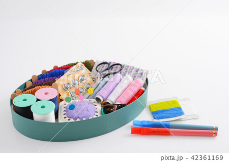 かわいい裁縫箱の写真素材 かわいい裁縫箱の写真素材