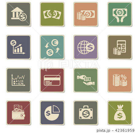 business finance icon set business finance icon set 42361959