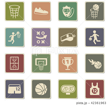 basketball icon set 42361963