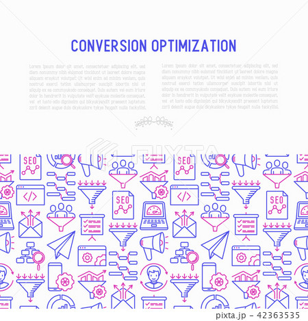 Conversion optimization concept 42363535