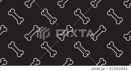 Dog Bone Seamless pattern vector scarf isolated 42363881