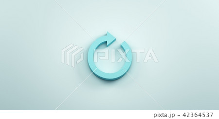 Redo Arrow. 3D render illustration 42364537