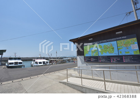 宝伝港の風景 犬島の連絡船 宝伝港の風景 犬島の連絡船 42368388