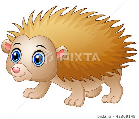 illustration of Baby hedgehog cartoon isolated 42369149