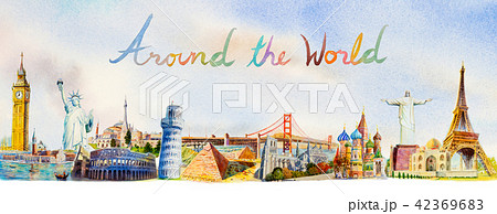 Famous landmarks of the world 42369683