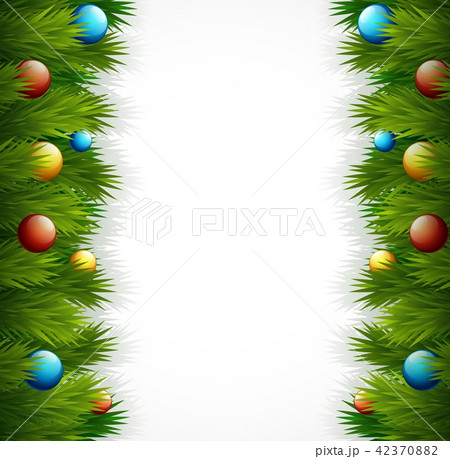 Christmas tree decoration on white background 42370882