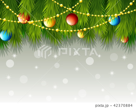 Christmas decoration with fir tree branch 42370884