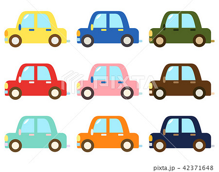 車4 セットのイラスト素材 [42371648] - PIXTA