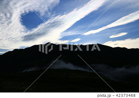 北アルプス太郎平からの山々　薬師岳 42373468