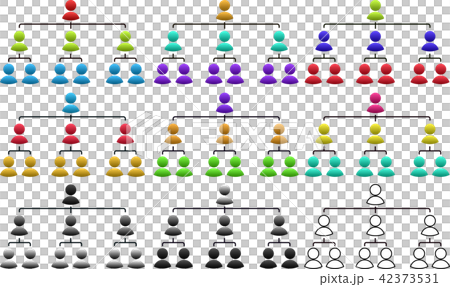 組織　表　マルチ　ピラミッド 42373531