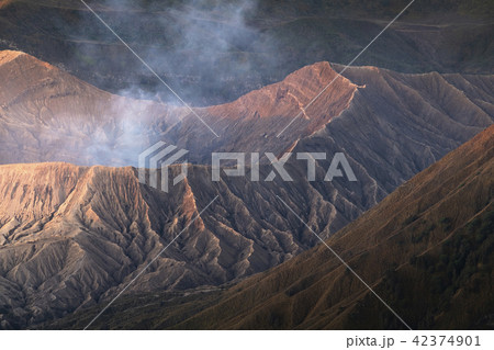Mount Bromo, active volcano crater 42374901