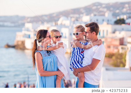 Family on vacation in Europe. Family on vacation in Europe. 42375233