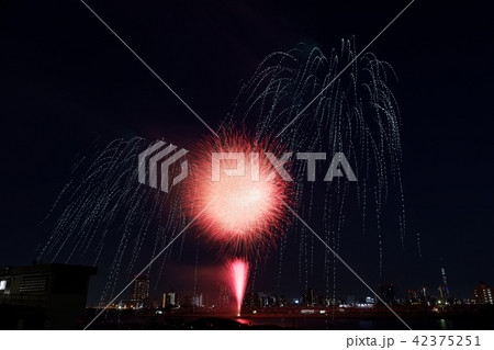 足立の打ち上げ花火　花火大会 42375251