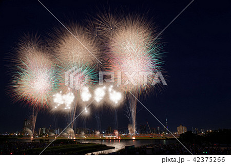 足立の打ち上げ花火 花火大会 足立の打ち上げ花火 花火大会 42375266