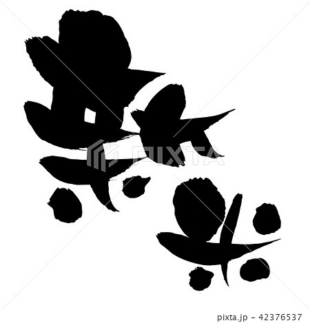 筆文字素材　新米　お米のベクターイラスト 42376537