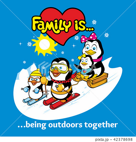 Family of penguins. Family is ... 42378698