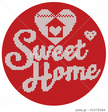 Knitting. Christmas vector background. Sweet home 42379384