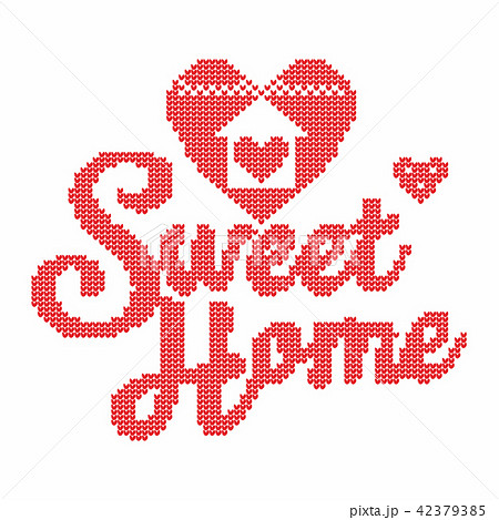 Knitting. Christmas vector background. Sweet home 42379385