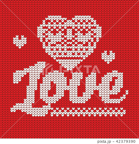 Knitting. Christmas vector background. Love. Knitting. Christmas vector background. Love. 42379390