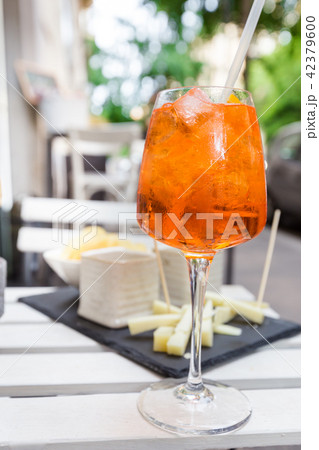 Glass of Aperol Spritz cocktail 42379600