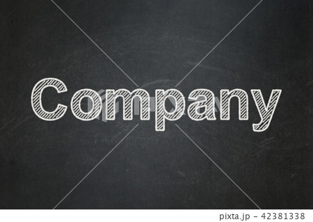 Finance concept: Company on chalkboard background 42381338