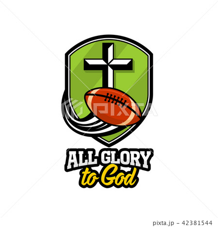 Athletic Christian logo. Sports symbols 42381544